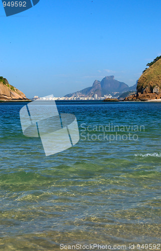 Image of Copacabana beach view from Niteroi