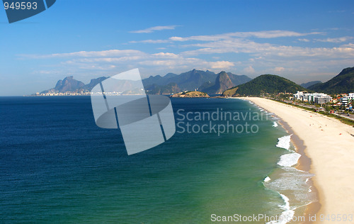 Image of Crystalline sea beach in Niteroi, Rio de Janeiro, Brazil