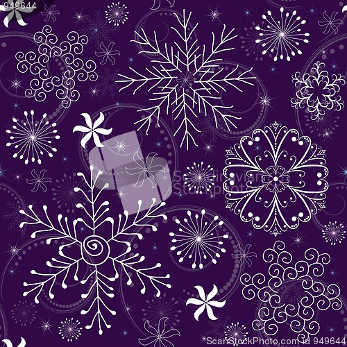 Image of Christmas Seamless violet Pattern