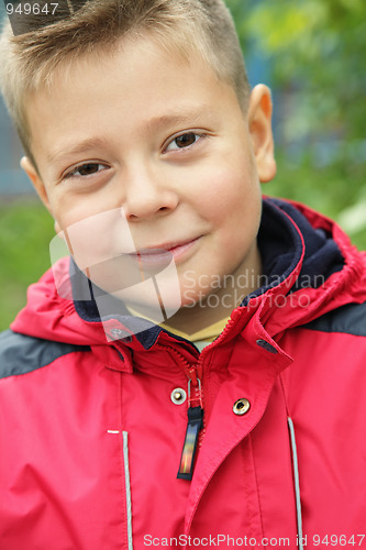 Image of Serene boy outdoors