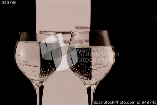 Image of Two glasses with water