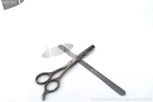 Image of scissors, nail file