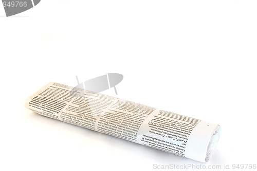 Image of rolled up newspaper