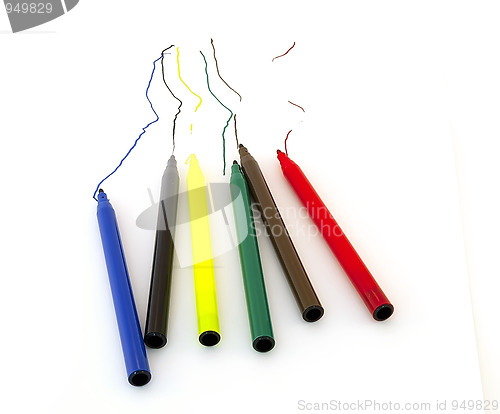 Image of Colored markers