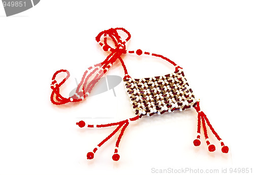 Image of Bunch of red and bright beads