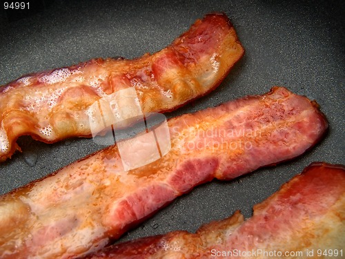 Image of bacon frying