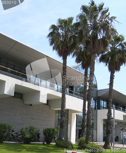 Image of modern architecture chamber of commerce maritime terminal ajacci