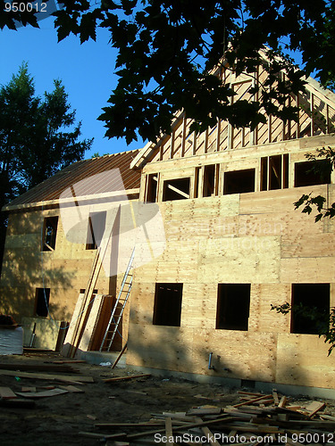 Image of house under construction