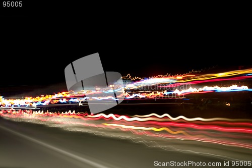 Image of Night Lights on the Highway