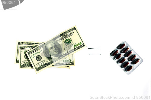 Image of dollars and tablets