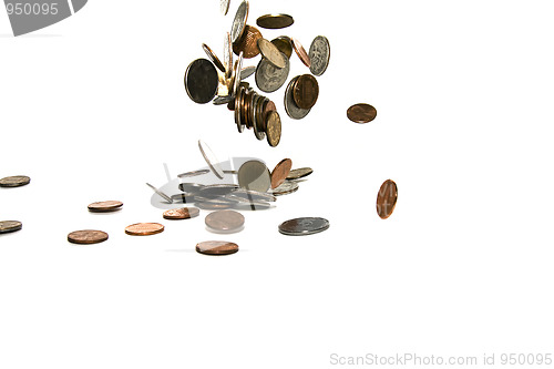Image of  Falling coins 