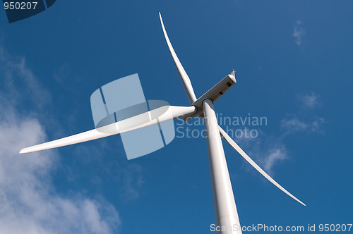 Image of Detail of modern wind turbine