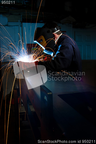 Image of Welder making box section