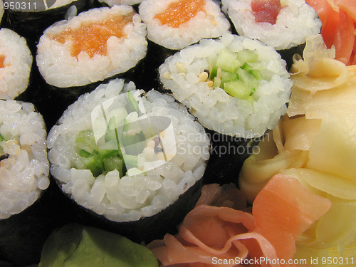 Image of Sushi rolls