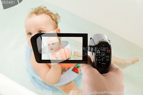 Image of bathing camcorder