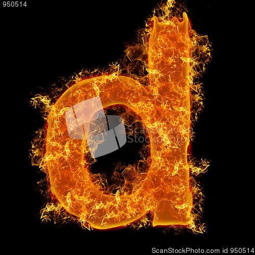 Image of Fire small letter D