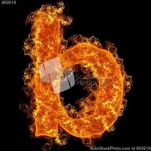 Image of Fire small letter B