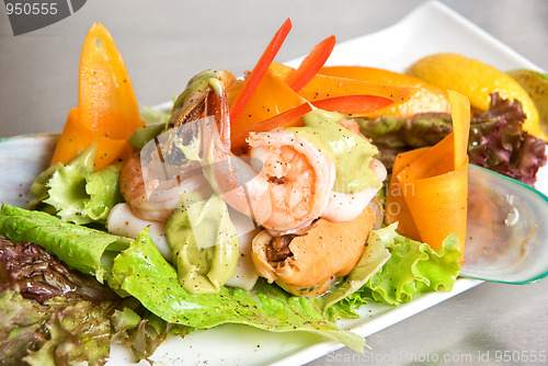 Image of Seafood salad dish