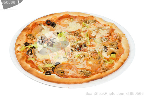 Image of seafood pizza