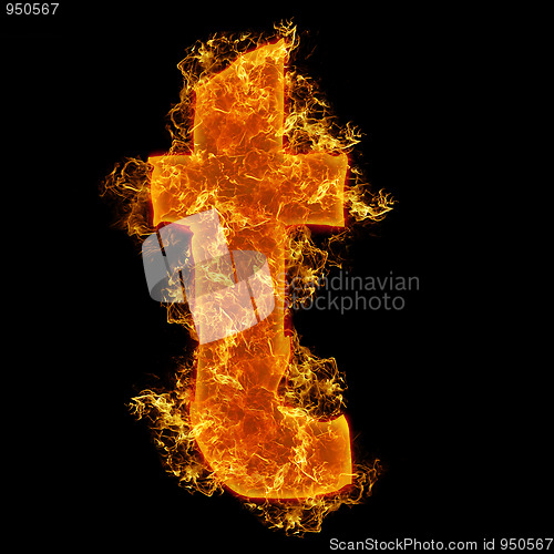 Image of Fire small letter T