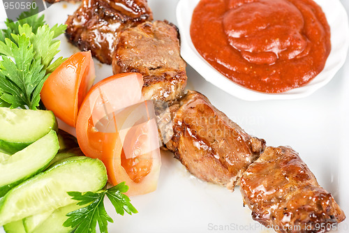 Image of Fried kebab meat