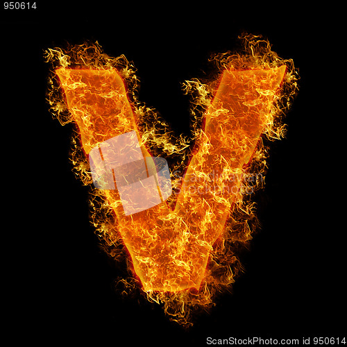 Image of Fire small letter V