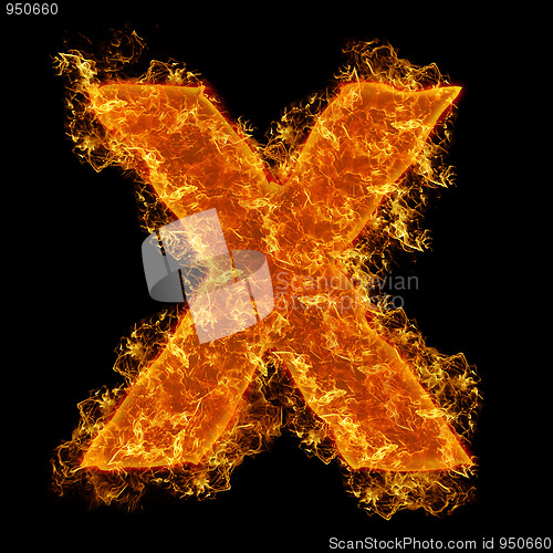 Image of Fire small letter X