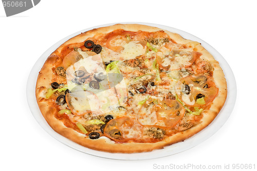 Image of seafood pizza