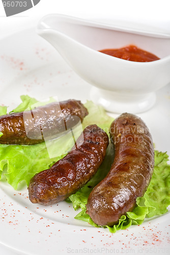 Image of grilled venison sausage