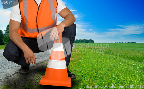 Image of road worker