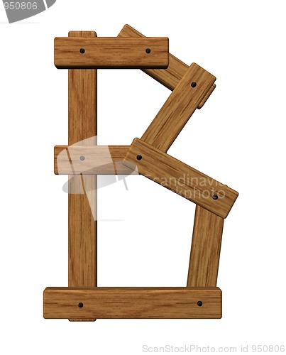 Image of wooden b