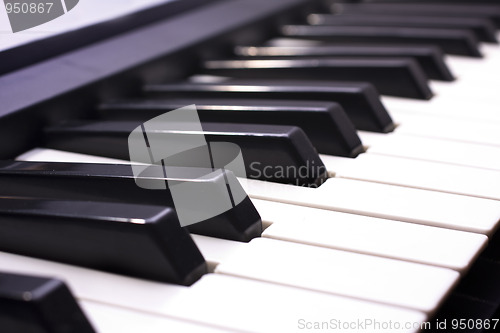 Image of Piano Key close up shot 