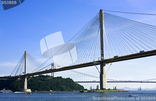 Image of Ting Kau Bridge in Hong Kong 