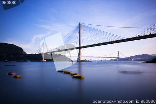 Image of Ting Kau Bridge in Hong Kong 