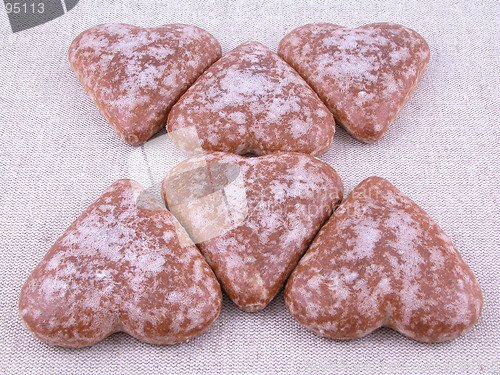 Image of gingerbread hearts