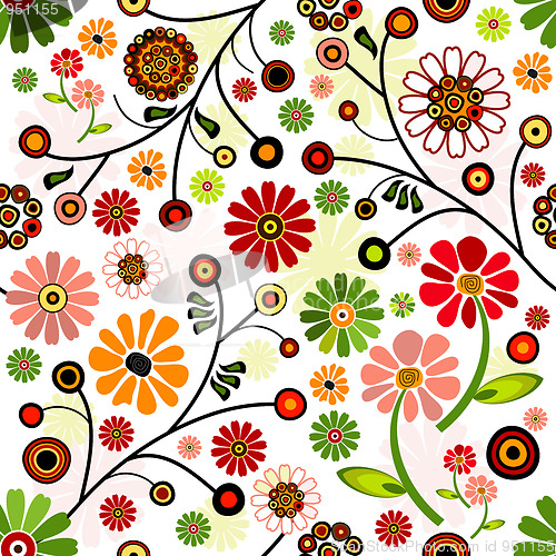 Image of Floral vivid seamless pattern