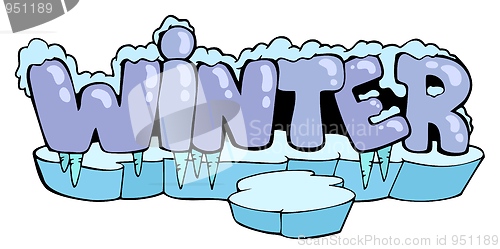 Image of Cartoon winter sign