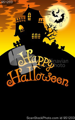 Image of Halloween image with old house 2