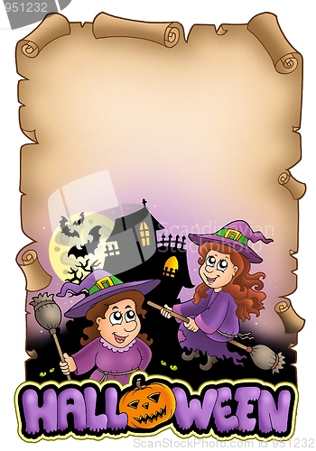 Image of Parchment with Halloween theme 1