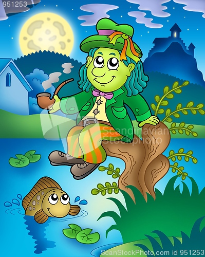 Image of Water sprite with fish