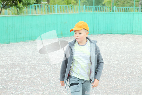 Image of Boy at sports ground