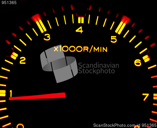 Image of Car tachometer