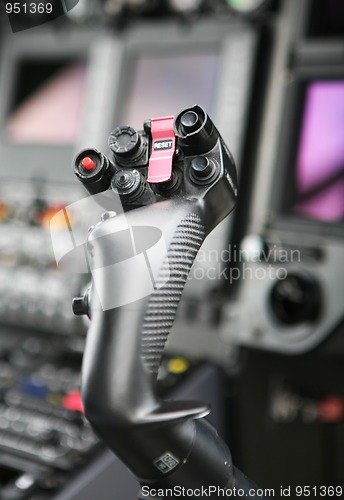 Image of Cockpit of helicopter