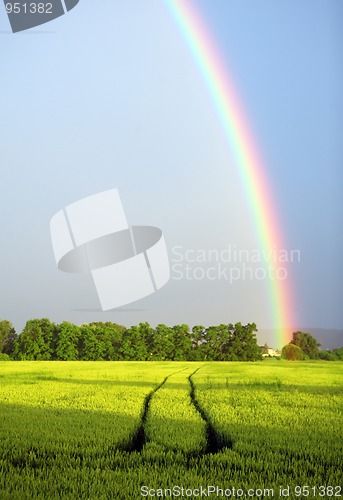 Image of Landscape with rainbow
