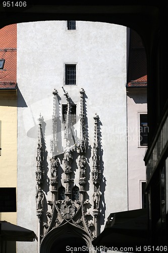 Image of Plastics over the church gate