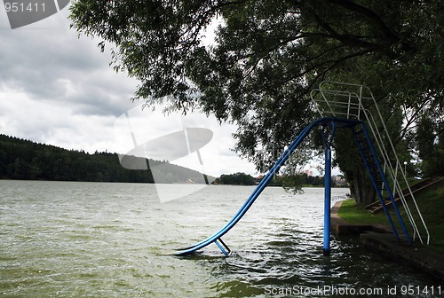 Image of Pond in Jedovnice,  South Moravia, Czech Republic