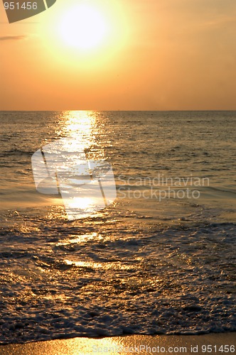 Image of Beach during the sunset, Puerto Escondido, Mexico