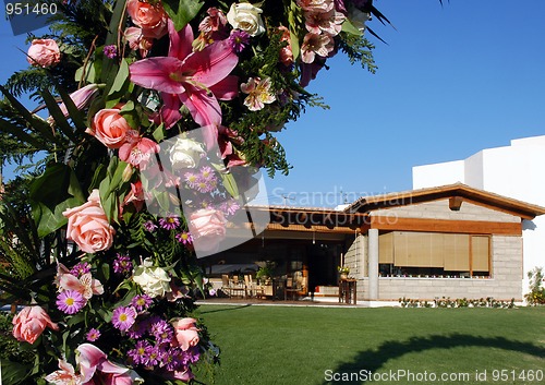 Image of Hotel garden decoration