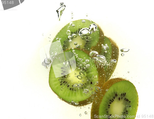 Image of splash kiwi sliece