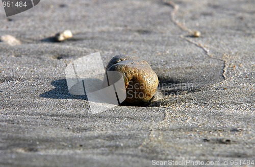 Image of Stone on beach, Puerto Escondido